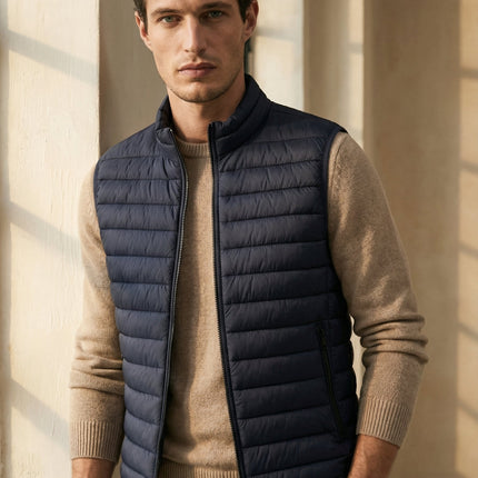 Men’s Quilted Zip Vest