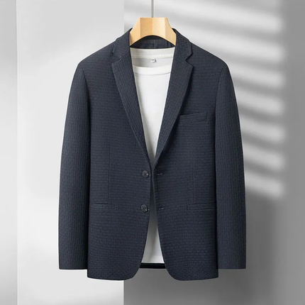 Men’s Refined Texture Two-Button Blazer