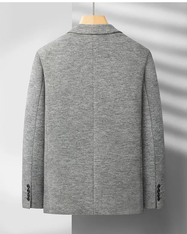 Men’s Refined Texture Two-Button Blazer