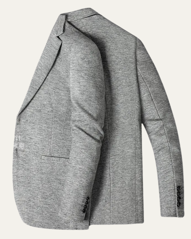 Men’s Refined Texture Two-Button Blazer
