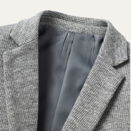 Men’s Refined Texture Two-Button Blazer