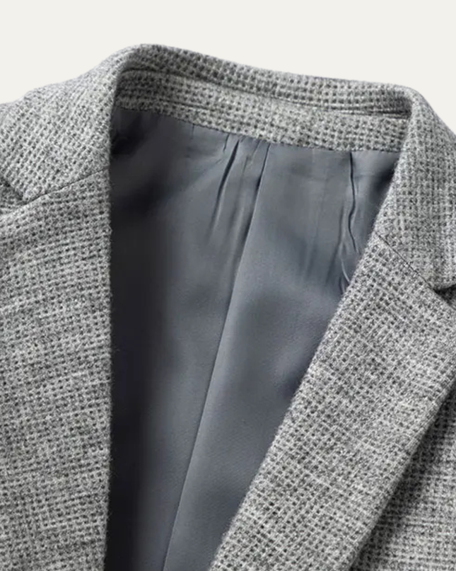 Men’s Refined Texture Two-Button Blazer