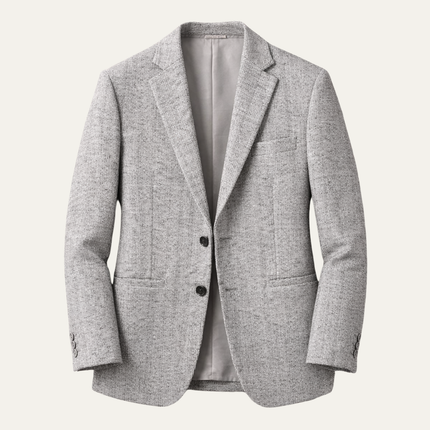 Men’s Refined Texture Two-Button Blazer