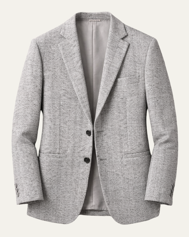 Men’s Refined Texture Two-Button Blazer