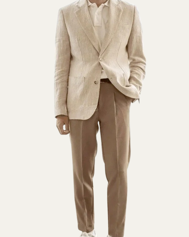 Men’s Refined Textured Notched Blazer