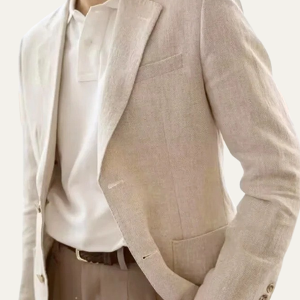 Men’s Refined Textured Notched Blazer