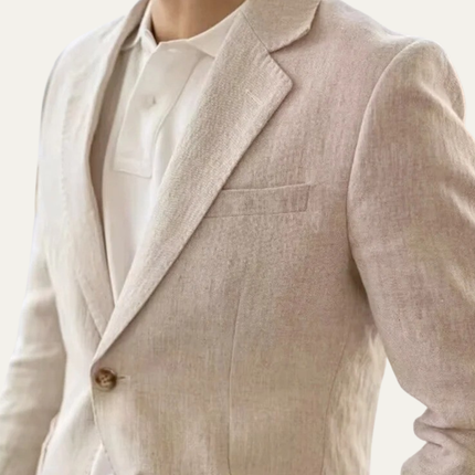 Men’s Refined Textured Notched Blazer