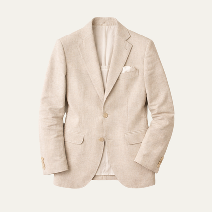 Men’s Refined Textured Notched Blazer