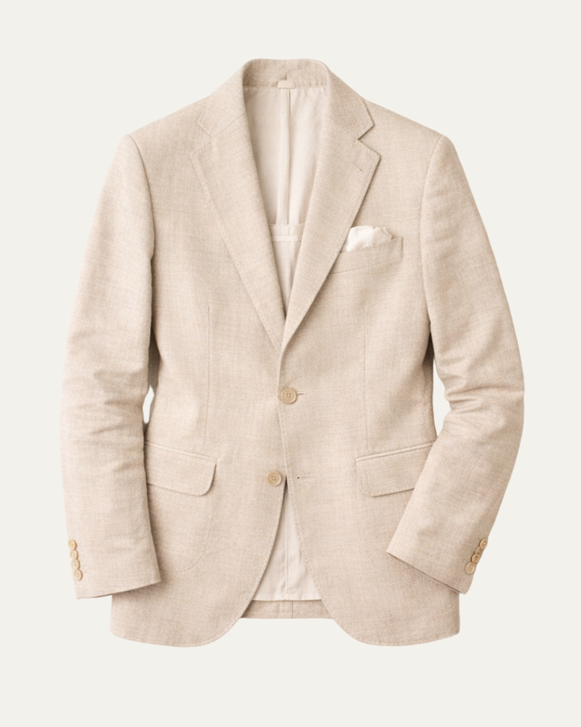 Men’s Refined Textured Notched Blazer