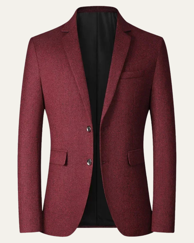 Men’s Refined Two-Button Notched Blazer