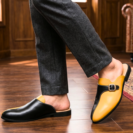 Men’s Regal Buckle Mule Loafers