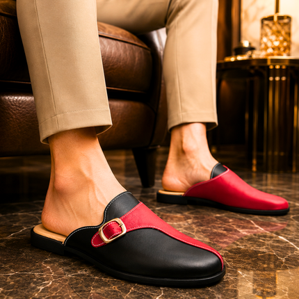 Men’s Regal Buckle Mule Loafers