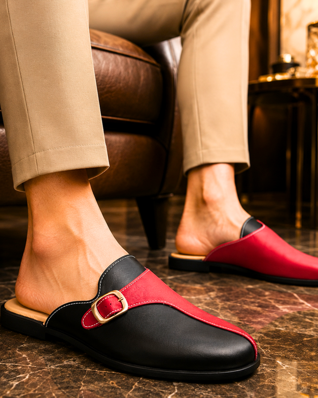 Men’s Regal Buckle Mule Loafers
