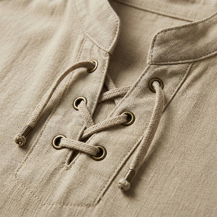 Men’s Relaxed Lace Up Shirt