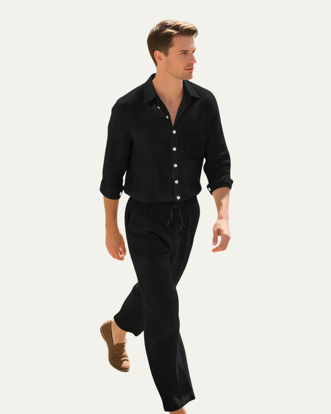 Men’s Relaxed Shirt and Trousers Set