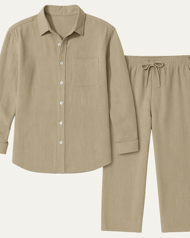 Men’s Relaxed Shirt and Trousers Set