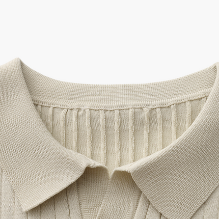 Men’s Ribbed Knit Polo