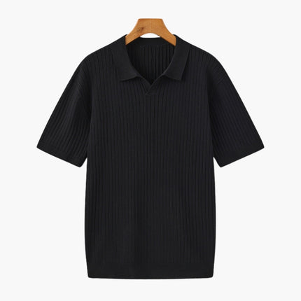 Men’s Ribbed Knit Polo