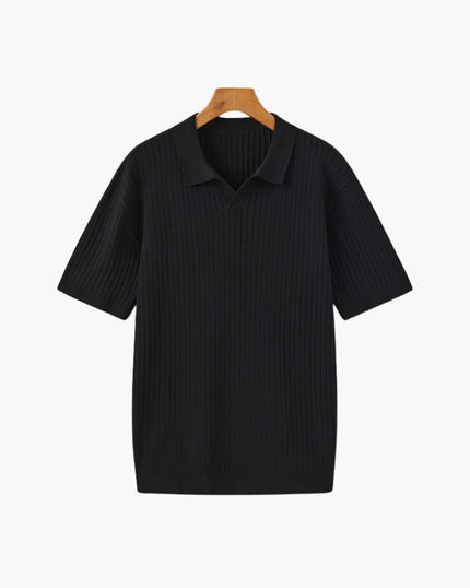 Men’s Ribbed Knit Polo