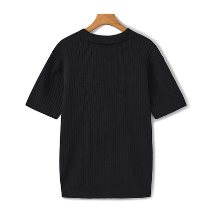 Men’s Ribbed Knit Polo
