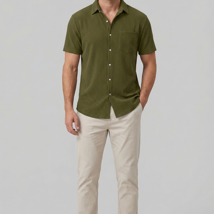 Men’s Ribbed Short Sleeve Shirt
