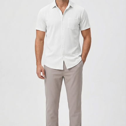 Men’s Ribbed Short Sleeve Shirt
