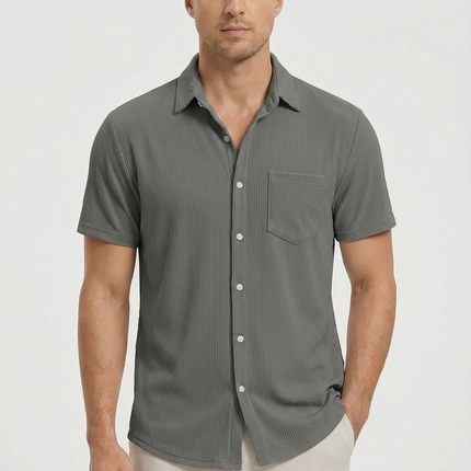 Men’s Ribbed Short Sleeve Shirt