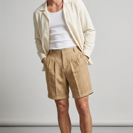 Men’s Riviera Pleated Tailored Shorts