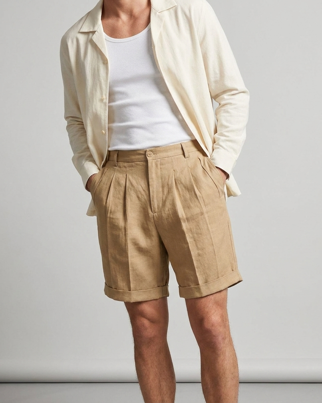 Men’s Riviera Pleated Tailored Shorts