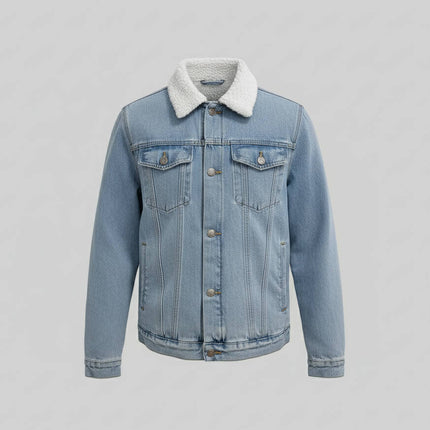 Men’s Sherpa Collar Denim Jacket