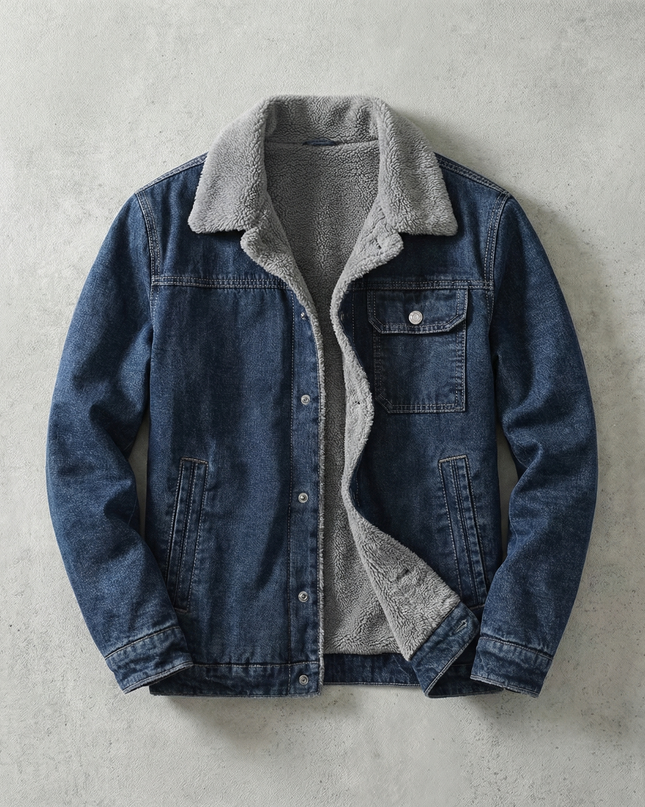 Men’s Sherpa Denim Jacket