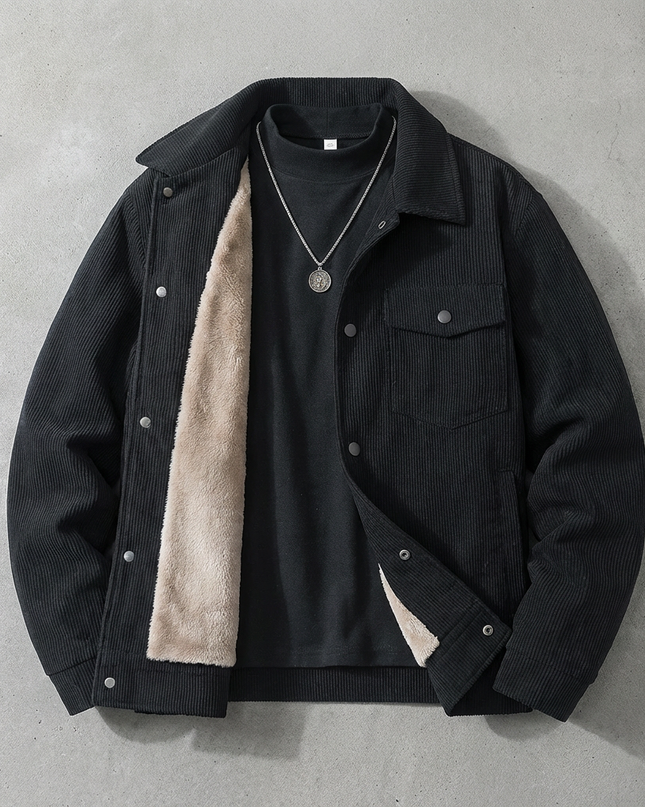 Men’s Sherpa Lined Corduroy Jacket