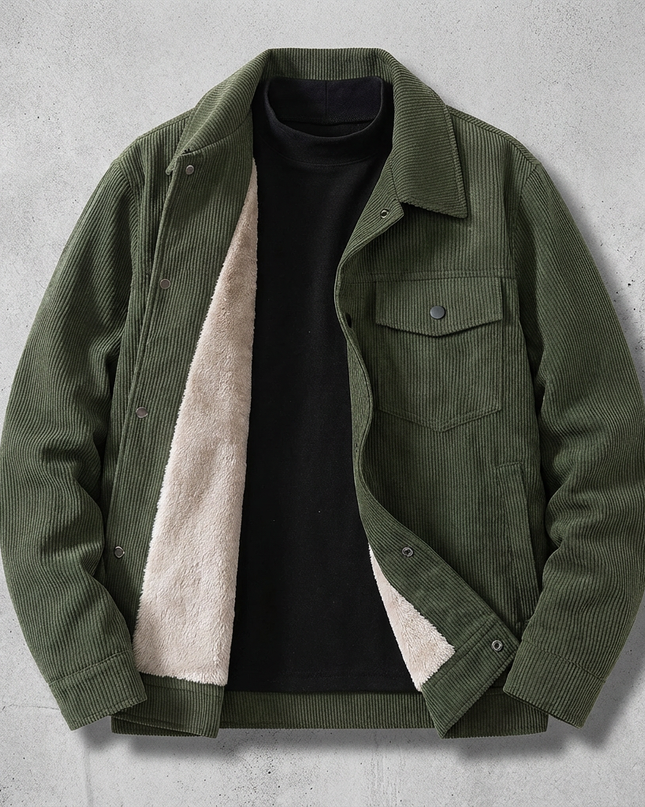 Men’s Sherpa Lined Corduroy Jacket