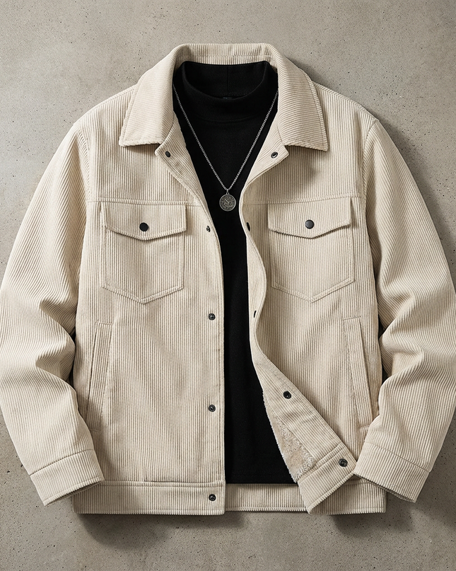 Men’s Sherpa Lined Corduroy Jacket