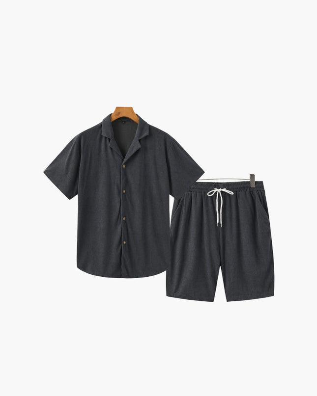Men’s Short Sleeve Shirt and Shorts Set