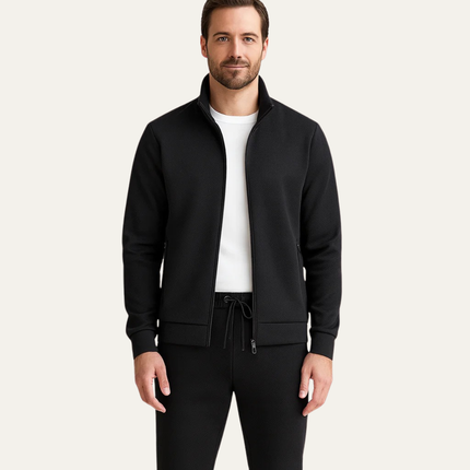 Men’s Slim Fit Tracksuit Set – Zip Up Jacket & Joggers