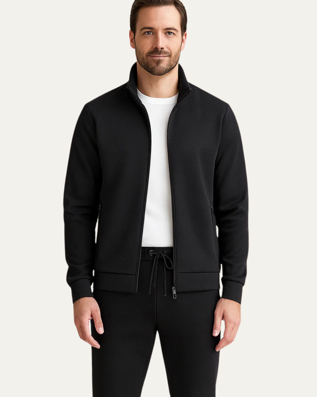 Men’s Slim Fit Tracksuit Set – Zip Up Jacket & Joggers
