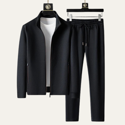 Men’s Slim Fit Tracksuit Set – Zip Up Jacket & Joggers