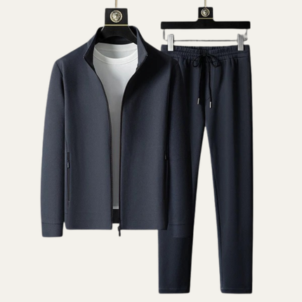 Men’s Slim Fit Tracksuit Set – Zip Up Jacket & Joggers