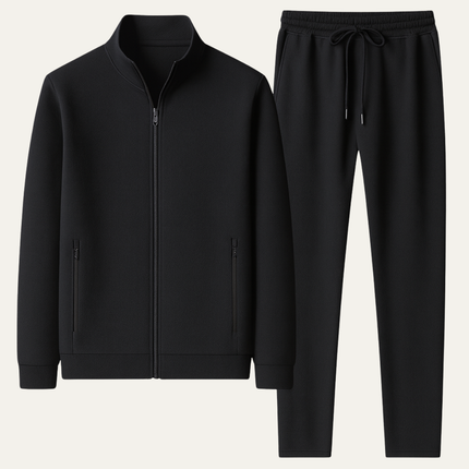 Men’s Slim Fit Tracksuit Set – Zip Up Jacket & Joggers