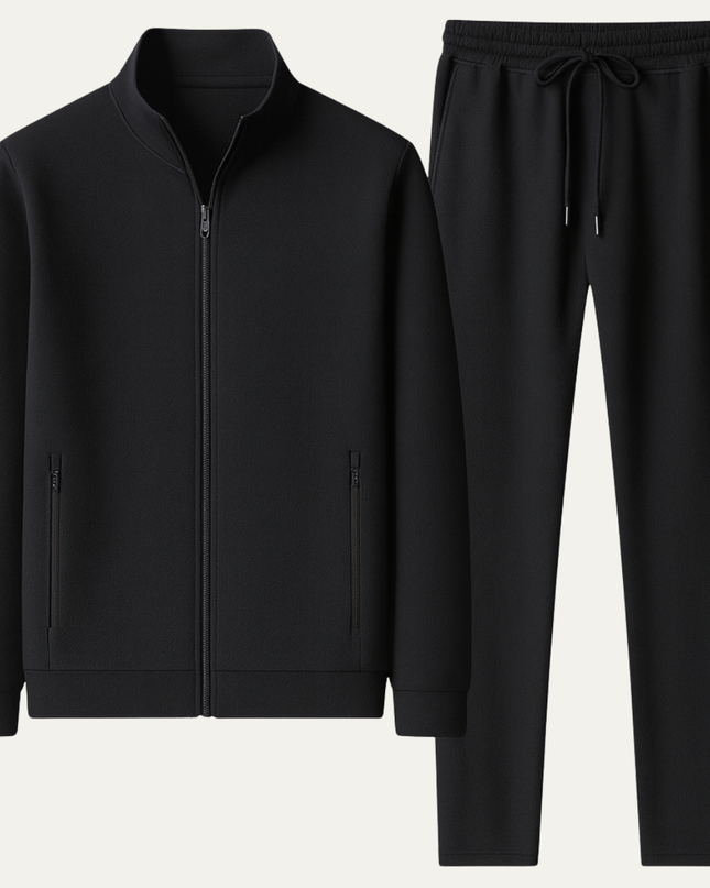 Men’s Slim Fit Tracksuit Set – Zip Up Jacket & Joggers