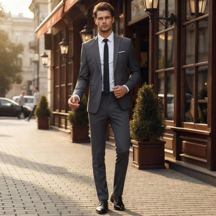 Men’s Slim Fit Two-Piece Suit Set