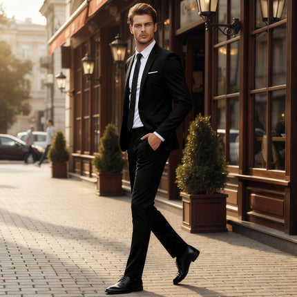 Men’s Slim Fit Two-Piece Suit Set