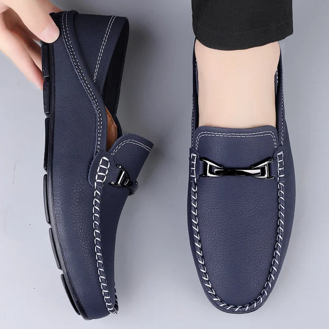 Men’s Slip-On Loafers – Metal Detail