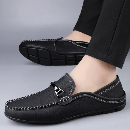 Men’s Slip-On Loafers – Metal Detail