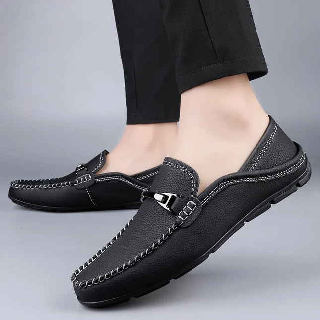 Men’s Slip-On Loafers – Metal Detail