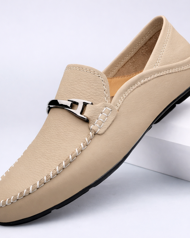 Men’s Slip-On Loafers – Metal Detail