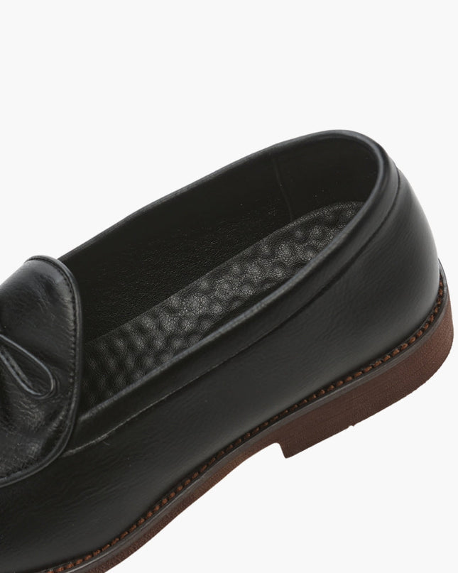 Men’s Slip-On Loafers with Bow Detail