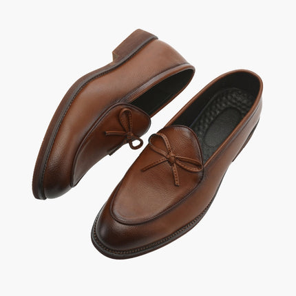 Men’s Slip-On Loafers with Bow Detail
