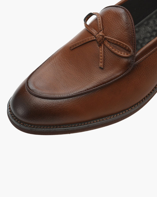 Men’s Slip-On Loafers with Bow Detail